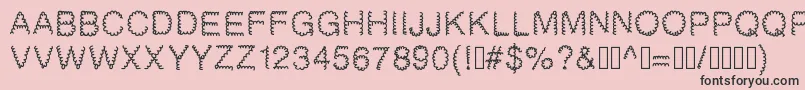 Gaelle2002 Font – Black Fonts on Pink Background