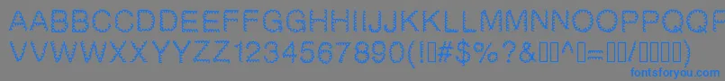 Gaelle2002 Font – Blue Fonts on Gray Background