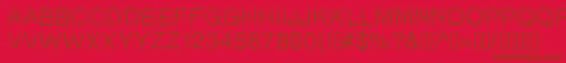 Gaelle2002 Font – Brown Fonts on Red Background