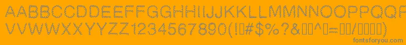 Gaelle2002 Font – Gray Fonts on Orange Background