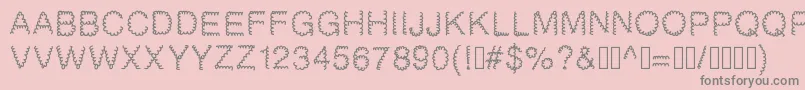 Gaelle2002 Font – Gray Fonts on Pink Background