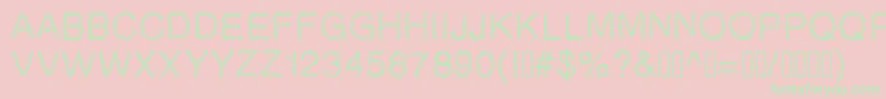 Gaelle2002 Font – Green Fonts on Pink Background