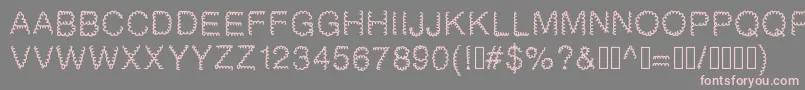 Gaelle2002 Font – Pink Fonts on Gray Background