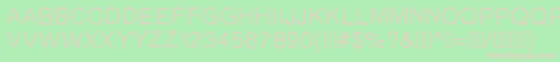 Gaelle2002 Font – Pink Fonts on Green Background