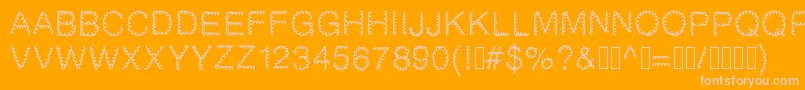 Gaelle2002 Font – Pink Fonts on Orange Background