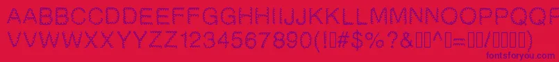 Gaelle2002 Font – Purple Fonts on Red Background