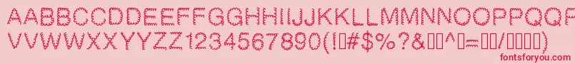 Gaelle2002 Font – Red Fonts on Pink Background
