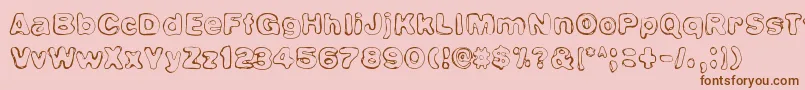 ChrysePlanitia Font – Brown Fonts on Pink Background