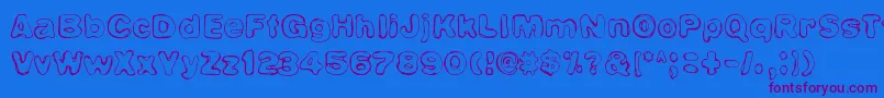 ChrysePlanitia Font – Purple Fonts on Blue Background