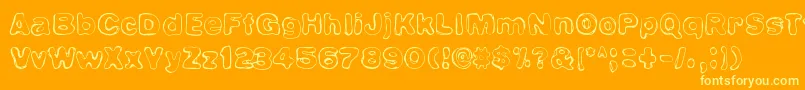 ChrysePlanitia Font – Yellow Fonts on Orange Background