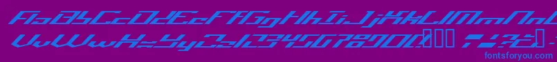 Operatio Font – Blue Fonts on Purple Background