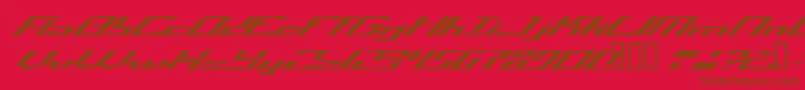 Operatio Font – Brown Fonts on Red Background