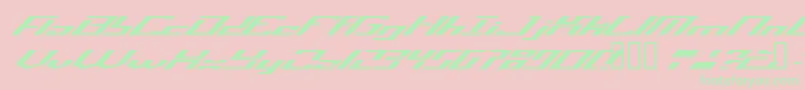 Operatio Font – Green Fonts on Pink Background