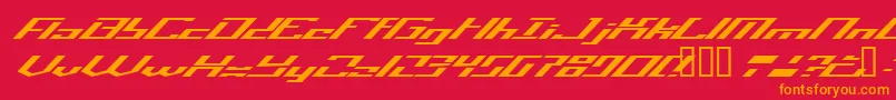 Operatio Font – Orange Fonts on Red Background