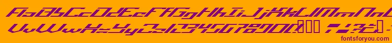 Operatio Font – Purple Fonts on Orange Background