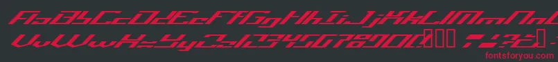 Шрифт Operatio – красные шрифты на чёрном фоне