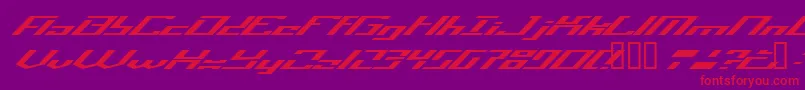 Шрифт Operatio – красные шрифты на фиолетовом фоне