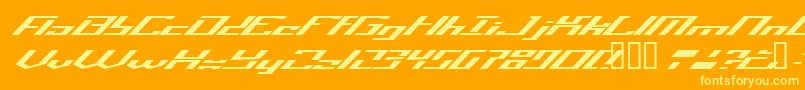Operatio Font – Yellow Fonts on Orange Background