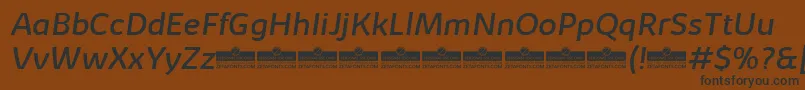 KabrioRegularItalicTrial Font – Black Fonts on Brown Background