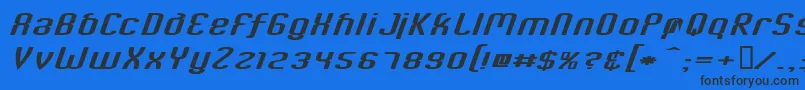 CriminalItalic-fontti – mustat fontit sinisellä taustalla