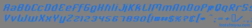 CriminalItalic Font – Blue Fonts on Gray Background