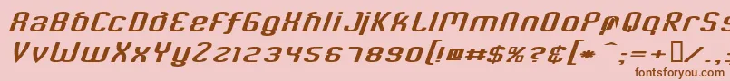 CriminalItalic Font – Brown Fonts on Pink Background