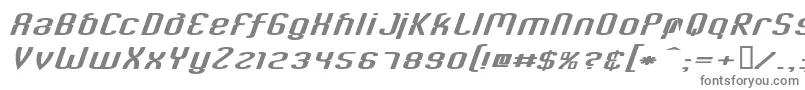 フォントCriminalItalic – 白い背景に灰色の文字