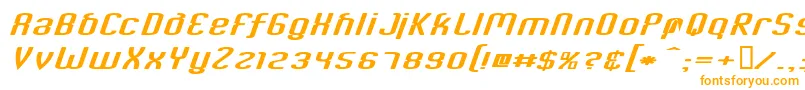 CriminalItalic-Schriftart – Orangefarbene Schriften auf weißem Hintergrund