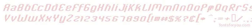 CriminalItalic-fontti – vaaleanpunaiset fontit valkoisella taustalla