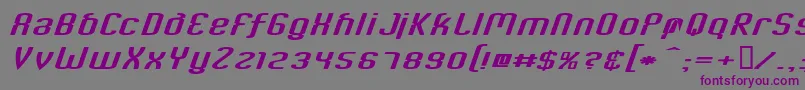 Шрифт CriminalItalic – фиолетовые шрифты на сером фоне