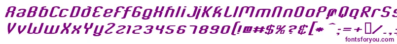 CriminalItalic Font – Purple Fonts on White Background