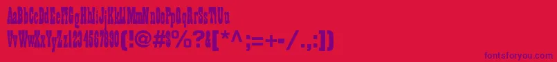 BillyRegularTtnorm Font – Purple Fonts on Red Background