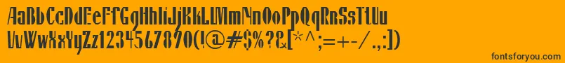 IsildaLtRegular Font – Black Fonts on Orange Background