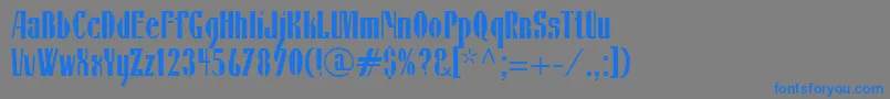 IsildaLtRegular Font – Blue Fonts on Gray Background