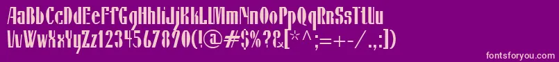 IsildaLtRegular Font – Pink Fonts on Purple Background