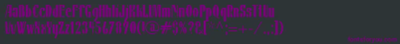 フォントIsildaLtRegular – 黒い背景に紫のフォント