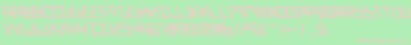 Biotyps Font – Pink Fonts on Green Background