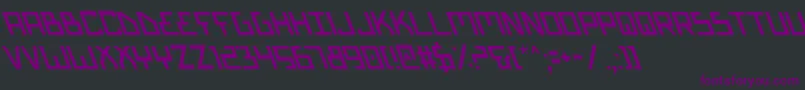 Шрифт Biotyps – фиолетовые шрифты на чёрном фоне