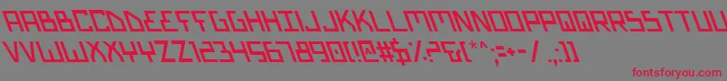 Biotyps Font – Red Fonts on Gray Background