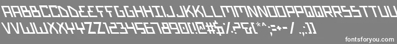 Шрифт Biotyps – белые шрифты на сером фоне
