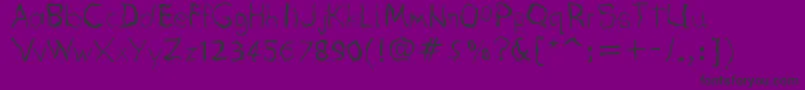 フォントRouble – 紫の背景に黒い文字