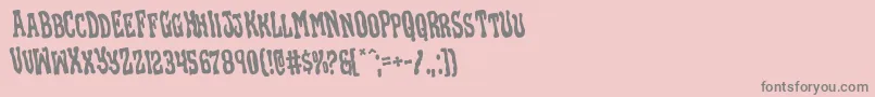 Blackgunkrotate-Schriftart – Graue Schriften auf rosa Hintergrund