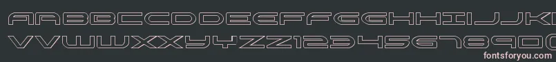 Czcionka Antietamout – różowe czcionki na czarnym tle