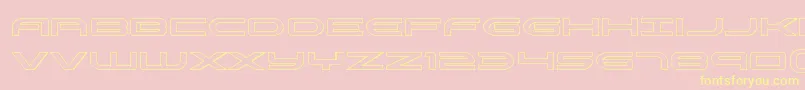 Antietamout Font – Yellow Fonts on Pink Background