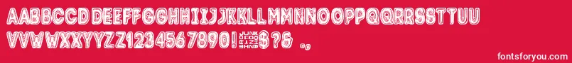 Trolli Font – White Fonts on Red Background