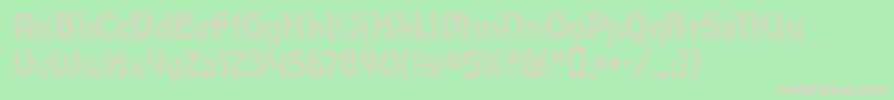 OmegaMf Font – Pink Fonts on Green Background