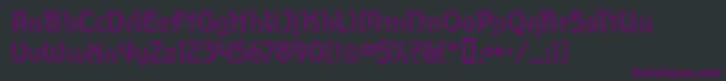Fonte OmegaMf – fontes roxas em um fundo preto