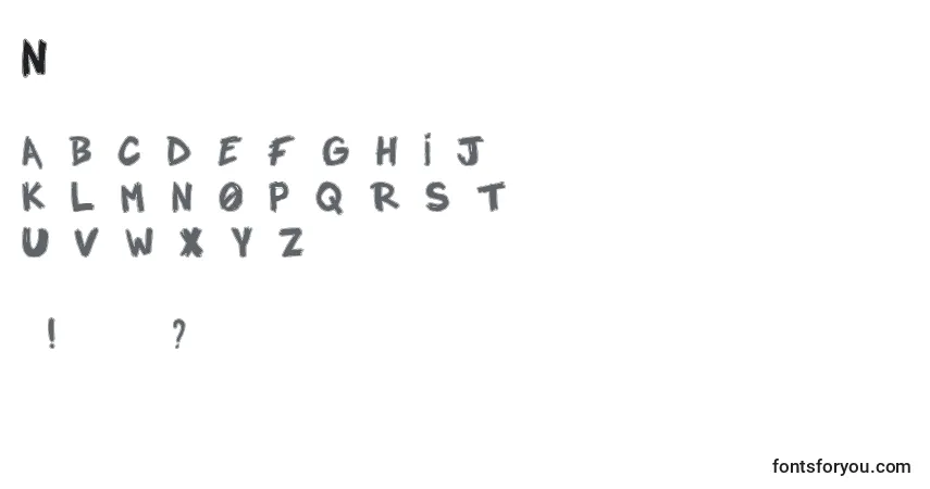 Notadropelight Font – alphabet, numbers, special characters