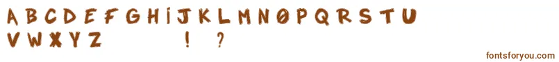 Notadropelight Font – Brown Fonts on White Background