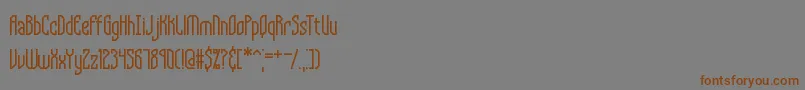Supragl Font – Brown Fonts on Gray Background